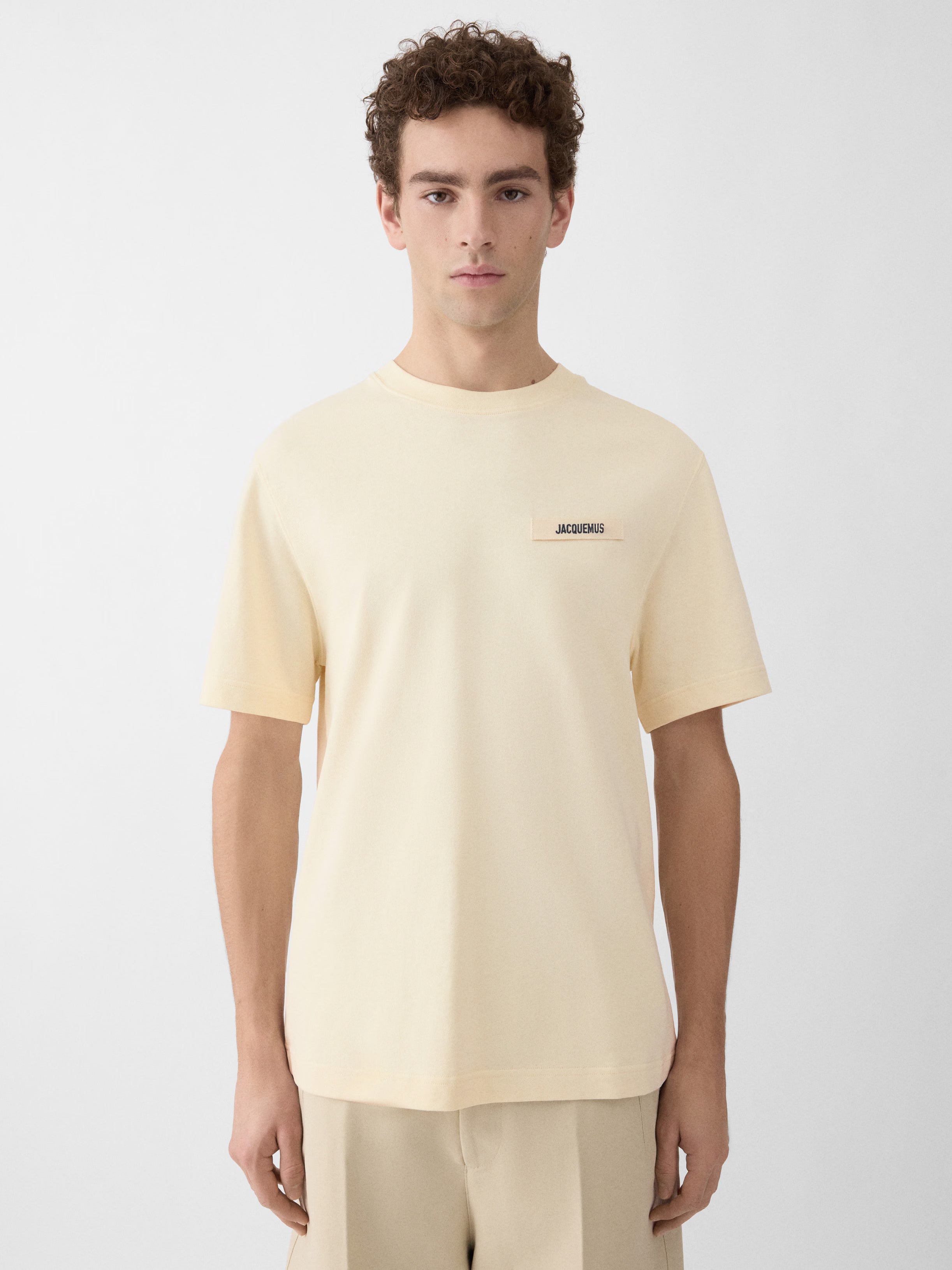 Le t-shirt Gros Grain Jacquemus Beige