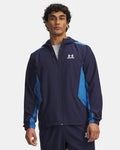 Gilet Under Armour bleu marine et bleu clair vue avant