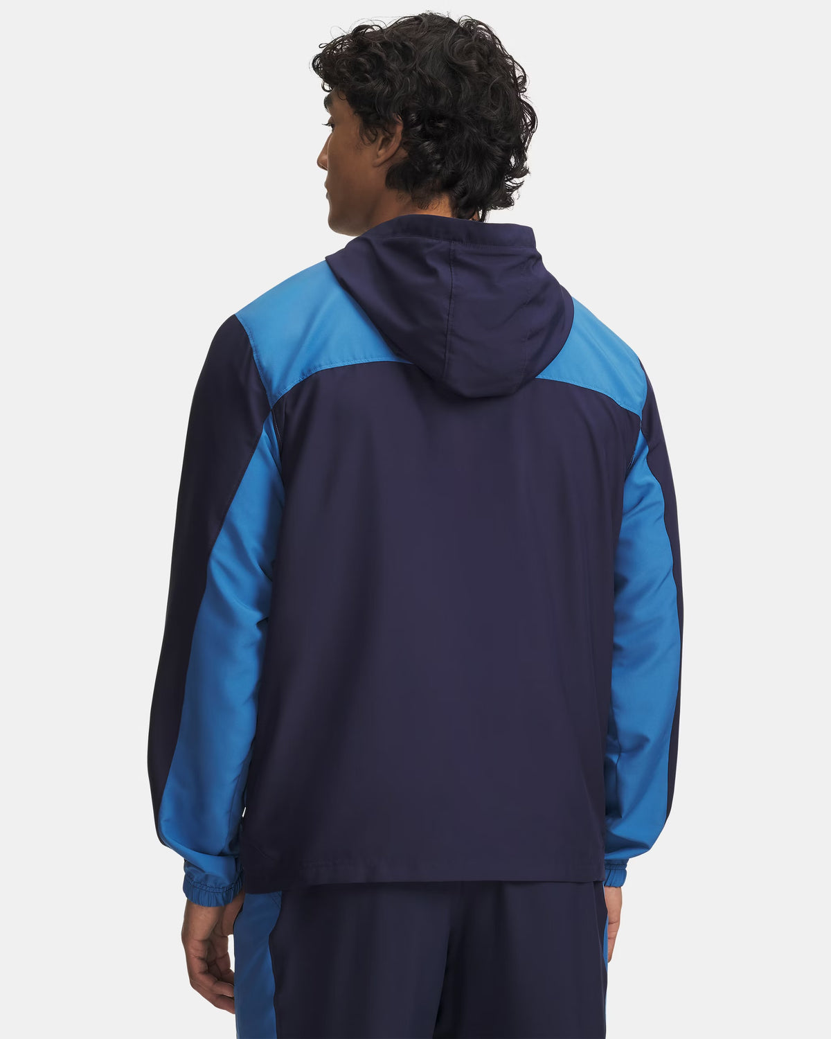 Gilet Under Armour bleu marine et bleu clair vue arrière