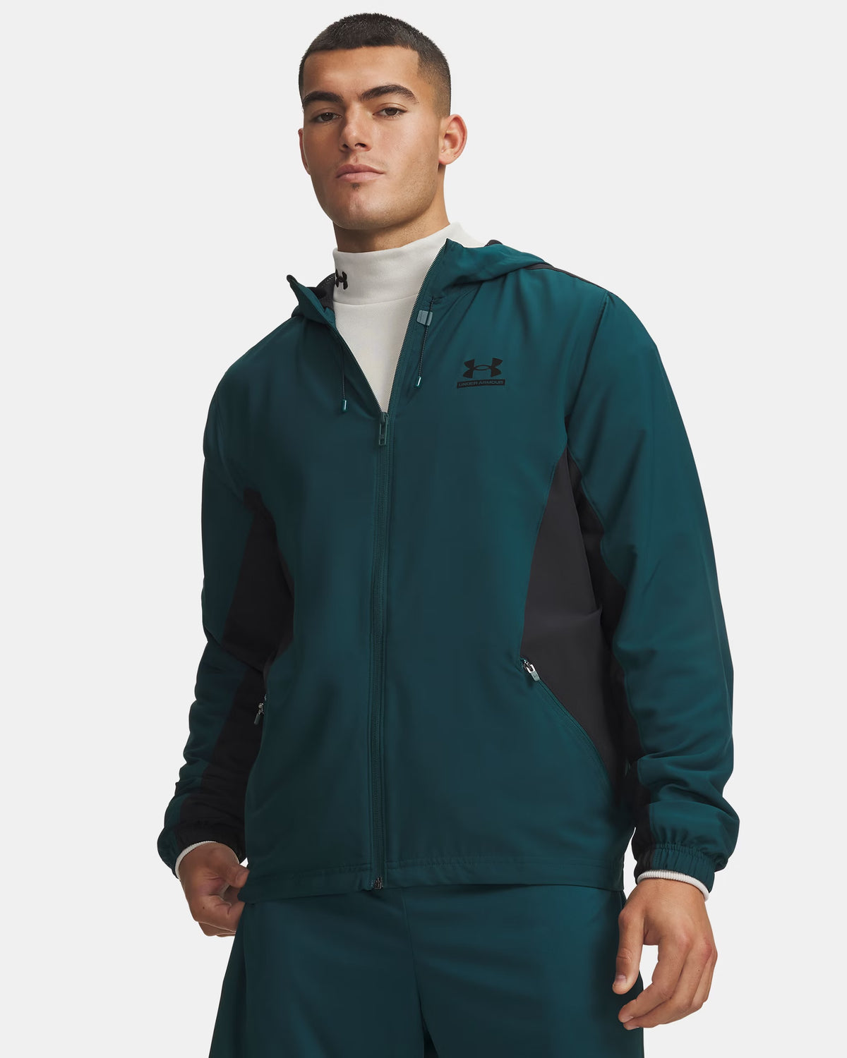 Gilet Under Armour vert et noir vue avant