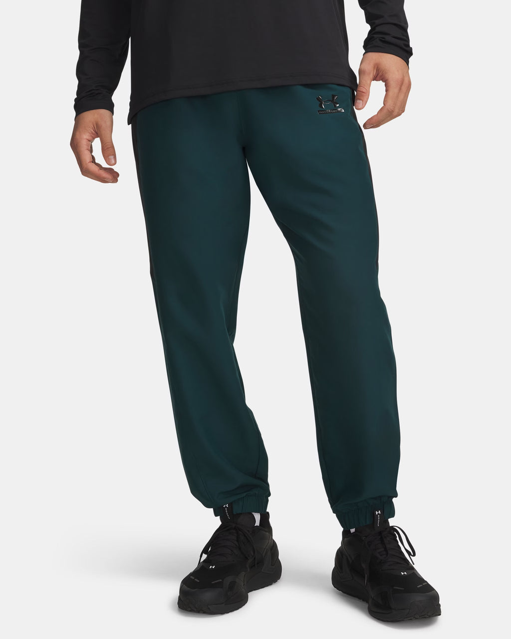 Pantalon Under Armour vert et noir vue avant