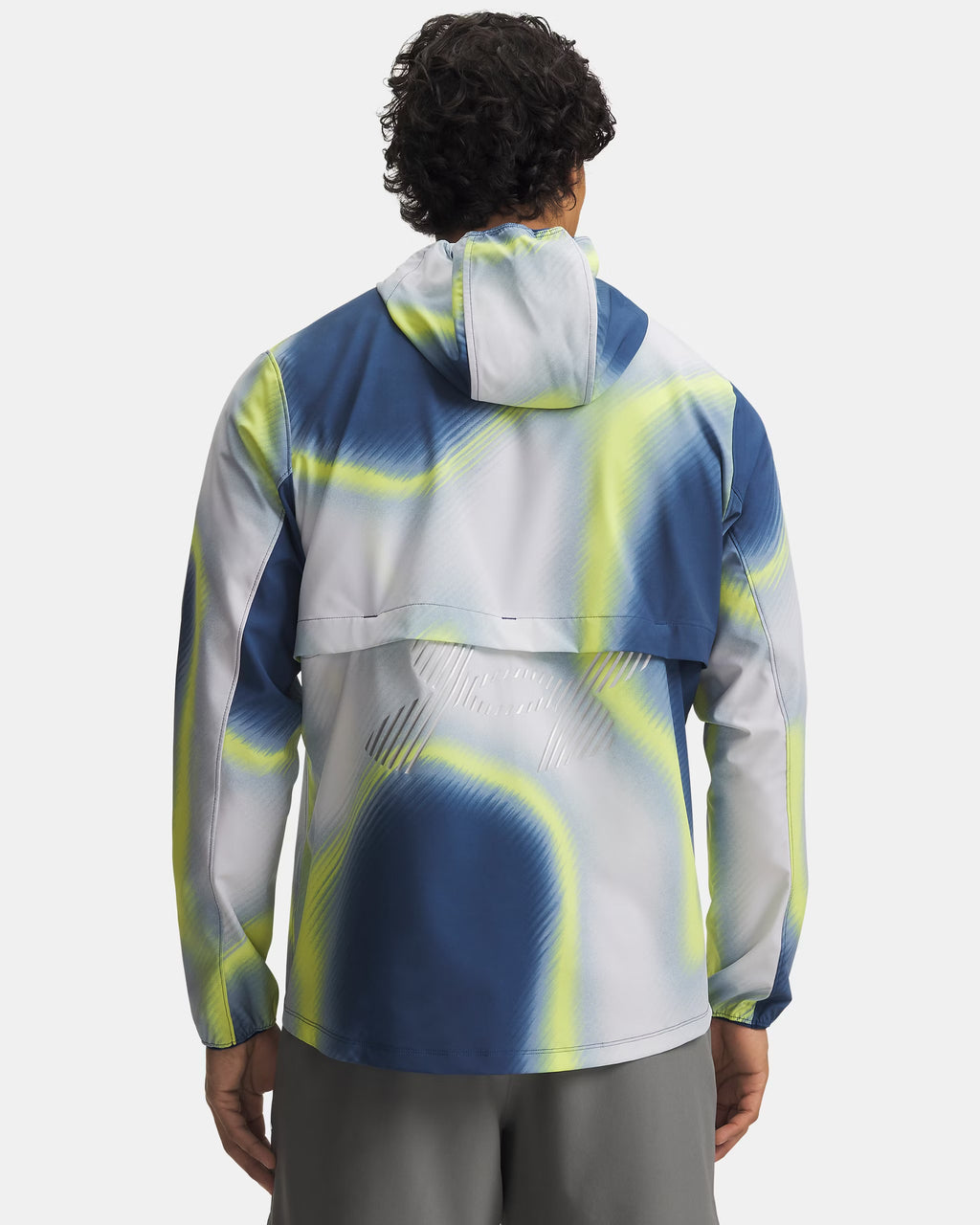 Gilet Under Armour jaune et bleu - vue arrière