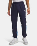 Pantalon Under Armour bleu clair et bleu marine - vue avant