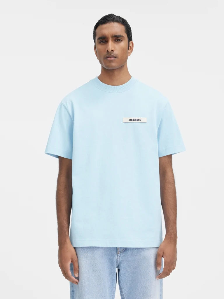 T-shirt Jacquemus Gros Grain pour hommes bleu clair