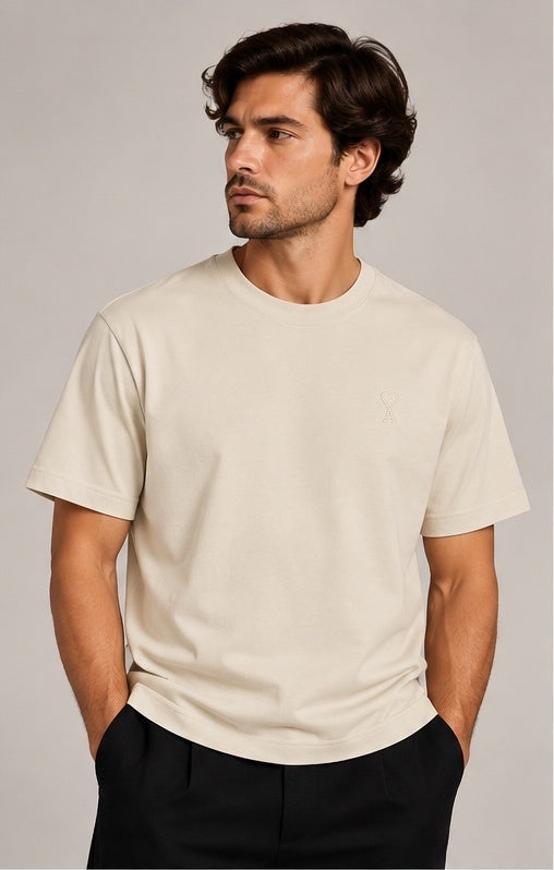 T-shirt Ami de Coeur ivoire - vue avant