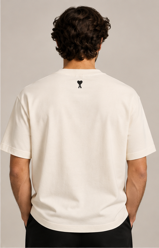 T-shirt AMI Paris 220 € - vue arrière portée