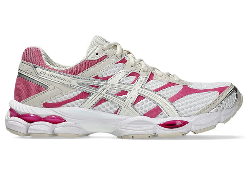 ASICS GEL-CUMULUS 16 blanc et rose, vue de profil