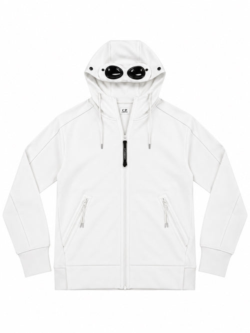 Gilet C.P. Company à lunettes blanc - face