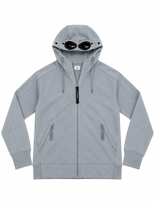 Gilet C.P. Company à lunettes bleu clair - face