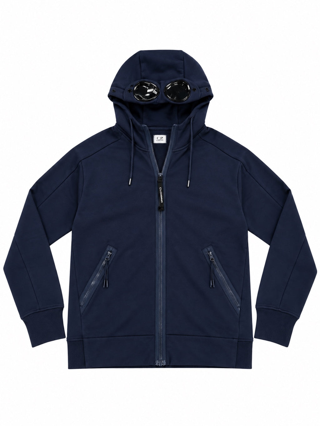 Gilet C.P. Company à lunettes bleu marine - face