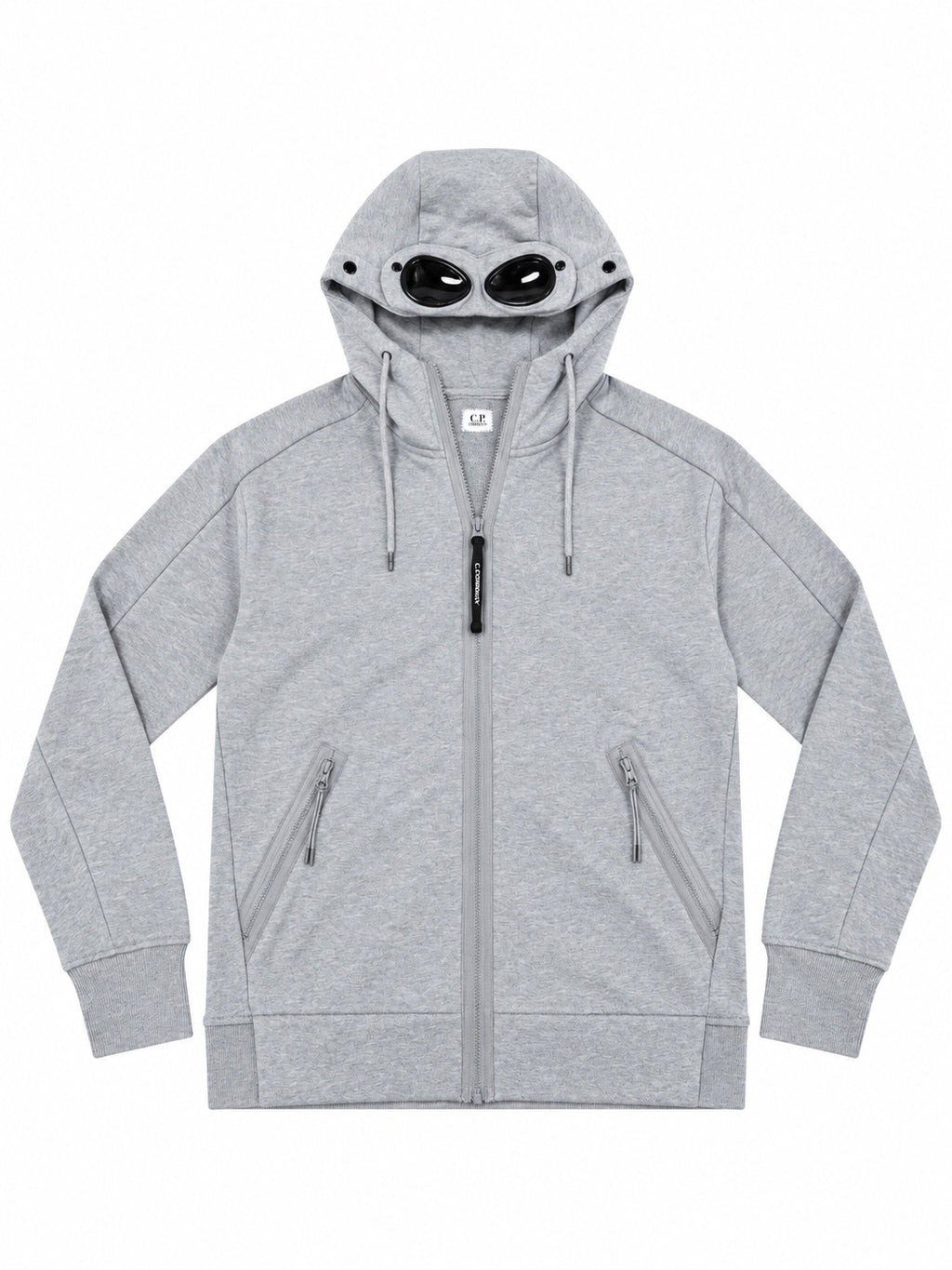 Gilet C.P. Company à lunettes gris - face