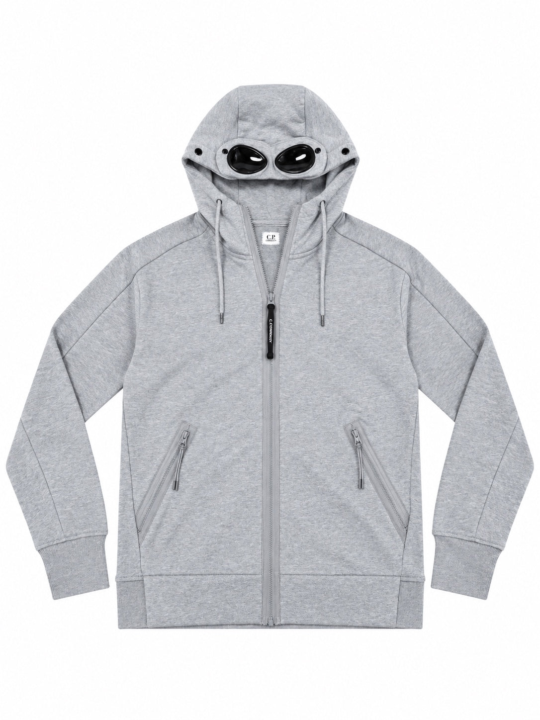 Gilet C.P. Company à lunettes gris - face