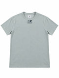 T-shirt C.P. Company bleu clair - face