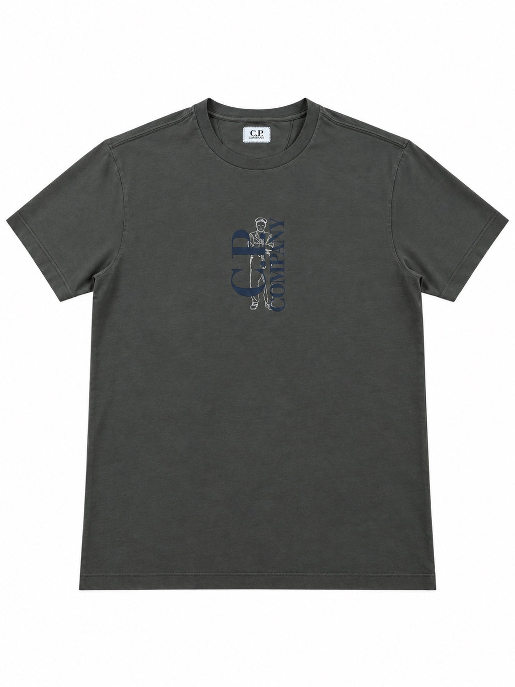 T-shirt C.P. Company marron - face