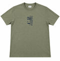 T-shirt C.P. Company vert foncé - face