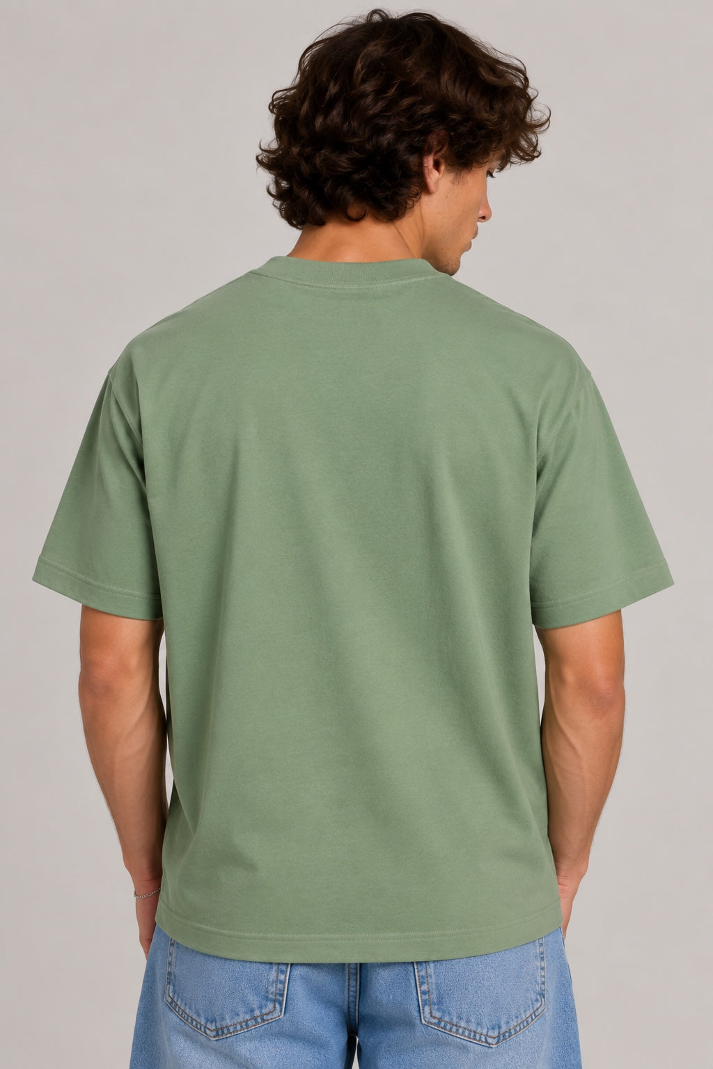 Le t-shirt Gros Grain Jacquemus kaki dos