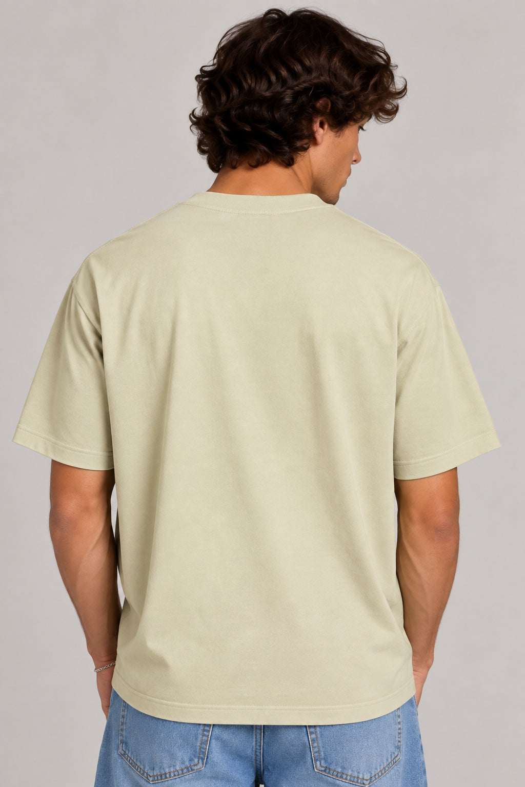 Le t-shirt Gros Grain Jacquemus light khaki dos