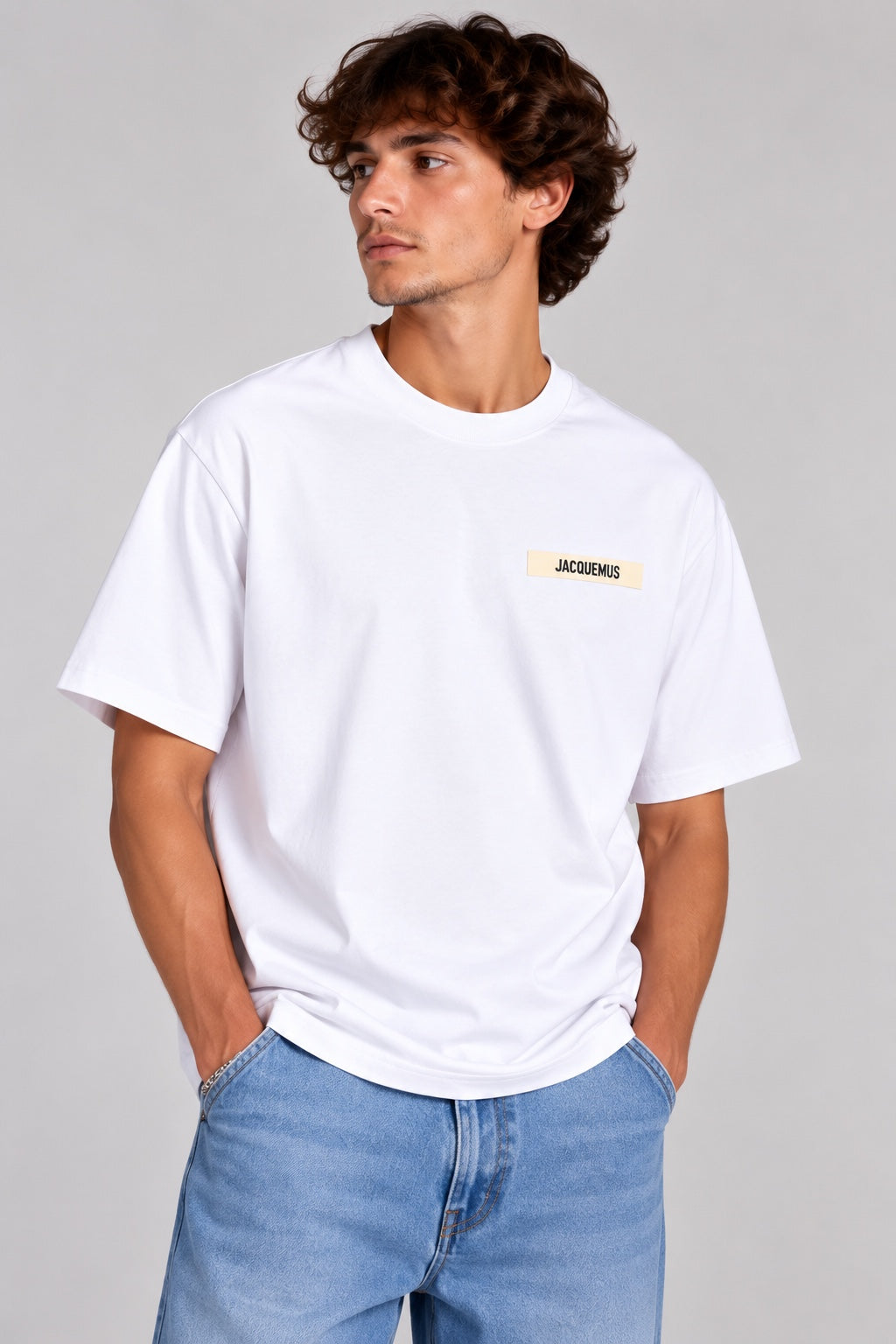T-shirt Jacquemus Gros Grain blanc face