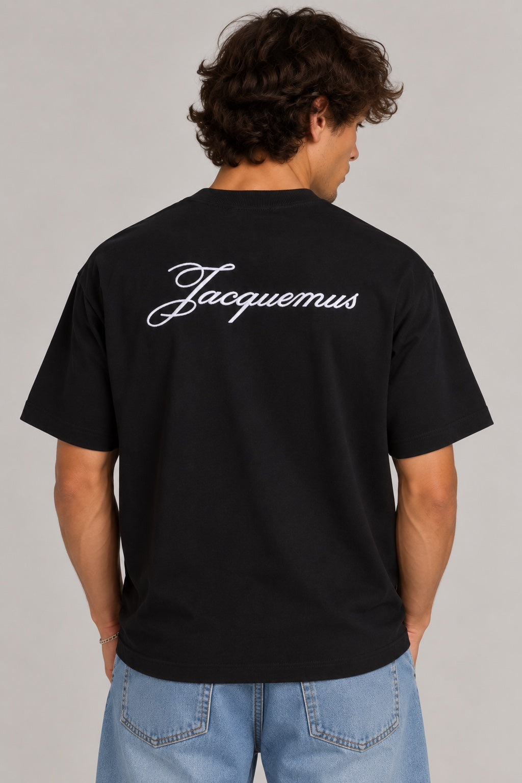 T-shirt Logo Jacquemus Black - vue de dos