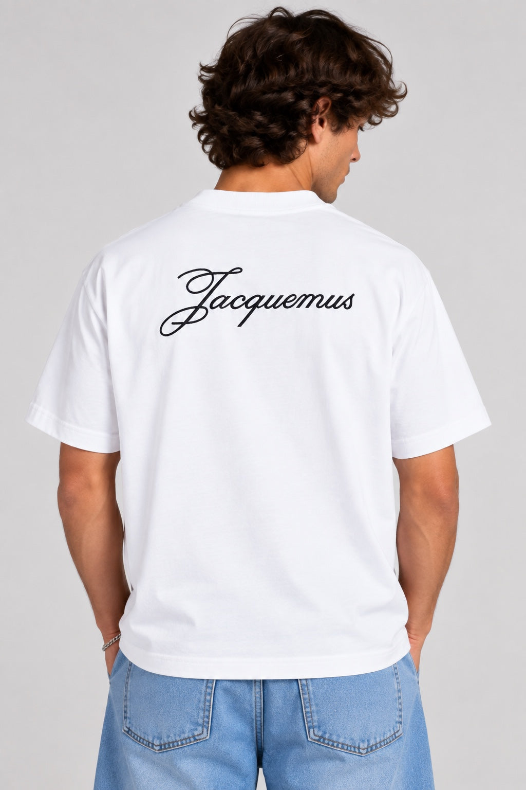 T-shirt Logo Jacquemus White vue de dos
