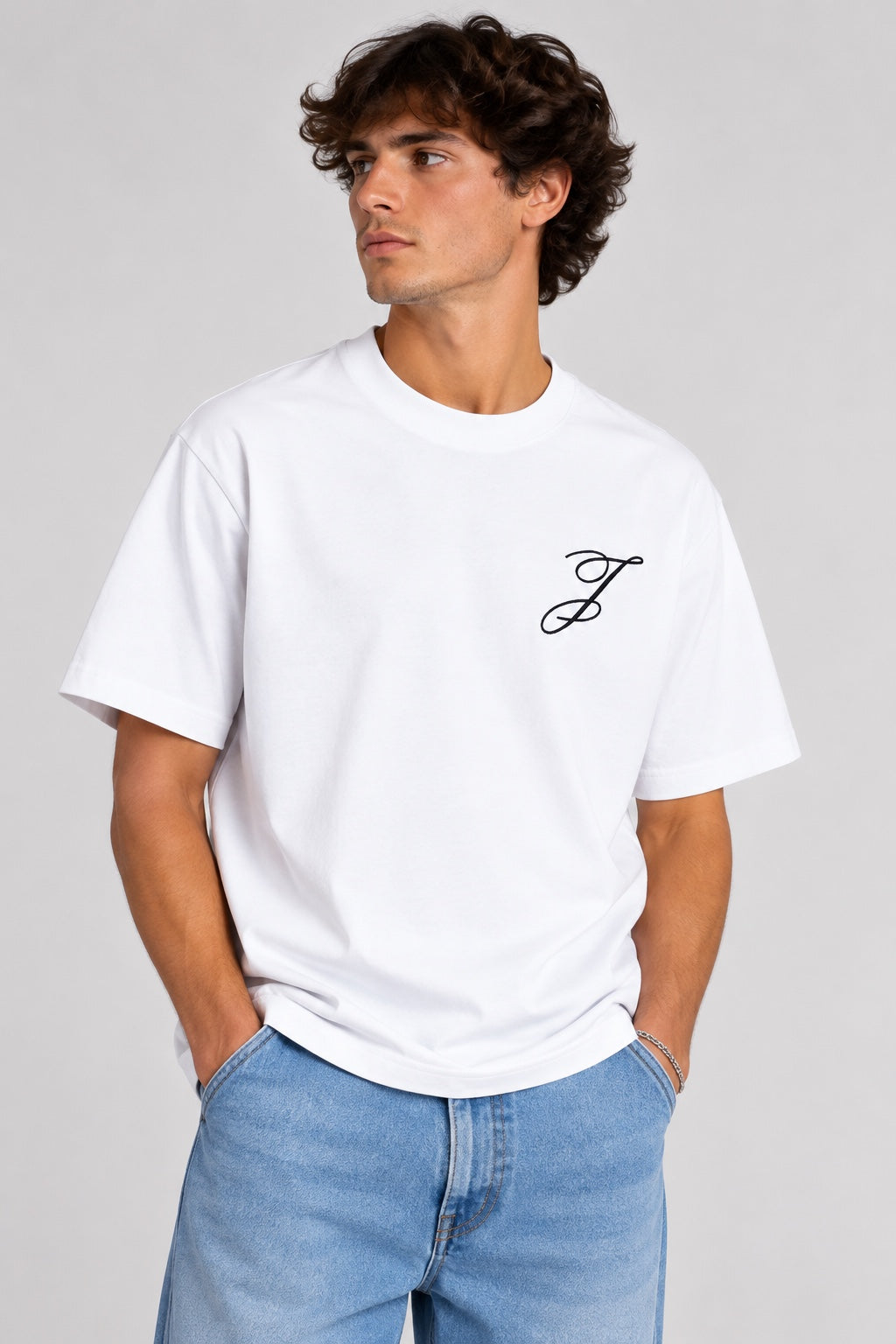 T-shirt Logo Jacquemus White vue de face