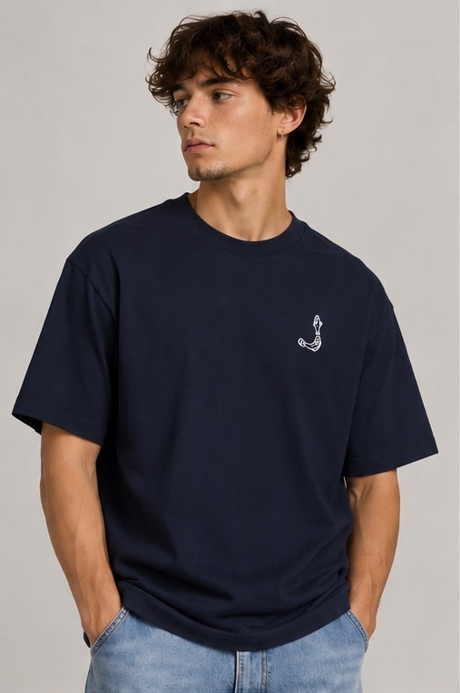 T-shirt Jacquemus Merù bleu marine - vue avant